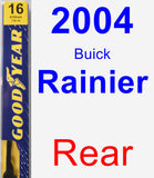 Rear Wiper Blade for 2004 Buick Rainier - Premium