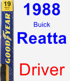 Driver Wiper Blade for 1988 Buick Reatta - Premium