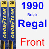 Front Wiper Blade Pack for 1990 Buick Regal - Premium