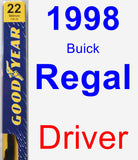 Driver Wiper Blade for 1998 Buick Regal - Premium