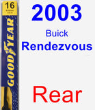 Rear Wiper Blade for 2003 Buick Rendezvous - Premium
