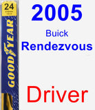 Driver Wiper Blade for 2005 Buick Rendezvous - Premium