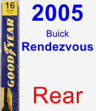Rear Wiper Blade for 2005 Buick Rendezvous - Premium