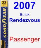 Passenger Wiper Blade for 2007 Buick Rendezvous - Premium