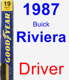 Driver Wiper Blade for 1987 Buick Riviera - Premium