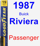 Passenger Wiper Blade for 1987 Buick Riviera - Premium