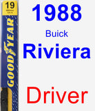 Driver Wiper Blade for 1988 Buick Riviera - Premium