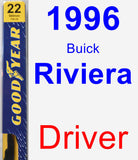 Driver Wiper Blade for 1996 Buick Riviera - Premium