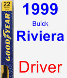 Driver Wiper Blade for 1999 Buick Riviera - Premium