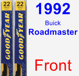 Front Wiper Blade Pack for 1992 Buick Roadmaster - Premium