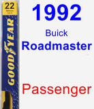 Passenger Wiper Blade for 1992 Buick Roadmaster - Premium