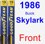 Front Wiper Blade Pack for 1986 Buick Skylark - Premium