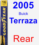 Rear Wiper Blade for 2005 Buick Terraza - Premium