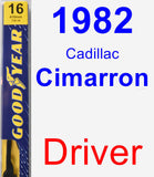 Driver Wiper Blade for 1982 Cadillac Cimarron - Premium