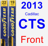 Front Wiper Blade Pack for 2013 Cadillac CTS - Premium