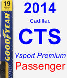 Passenger Wiper Blade for 2014 Cadillac CTS - Premium