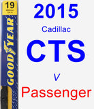 Passenger Wiper Blade for 2015 Cadillac CTS - Premium