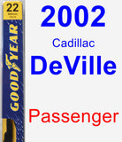 Passenger Wiper Blade for 2002 Cadillac DeVille - Premium