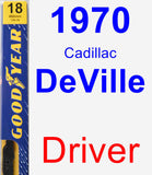 Driver Wiper Blade for 1970 Cadillac DeVille - Premium