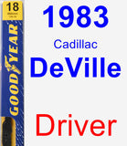 Driver Wiper Blade for 1983 Cadillac DeVille - Premium