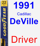 Driver Wiper Blade for 1991 Cadillac DeVille - Premium