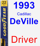 Driver Wiper Blade for 1993 Cadillac DeVille - Premium