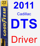 Driver Wiper Blade for 2011 Cadillac DTS - Premium