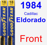 Front Wiper Blade Pack for 1984 Cadillac Eldorado - Premium