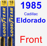 Front Wiper Blade Pack for 1985 Cadillac Eldorado - Premium