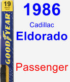 Passenger Wiper Blade for 1986 Cadillac Eldorado - Premium