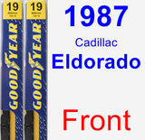 Front Wiper Blade Pack for 1987 Cadillac Eldorado - Premium