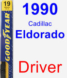 Driver Wiper Blade for 1990 Cadillac Eldorado - Premium