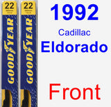 Front Wiper Blade Pack for 1992 Cadillac Eldorado - Premium