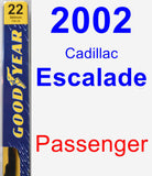 Passenger Wiper Blade for 2002 Cadillac Escalade - Premium