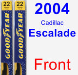 Front Wiper Blade Pack for 2004 Cadillac Escalade - Premium