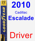 Driver Wiper Blade for 2010 Cadillac Escalade - Premium