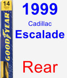 Rear Wiper Blade for 1999 Cadillac Escalade - Premium