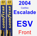 Front Wiper Blade Pack for 2004 Cadillac Escalade ESV - Premium