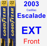 Front Wiper Blade Pack for 2003 Cadillac Escalade EXT - Premium