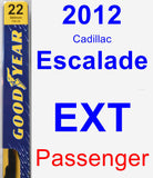 Passenger Wiper Blade for 2012 Cadillac Escalade EXT - Premium