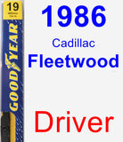 Driver Wiper Blade for 1986 Cadillac Fleetwood - Premium