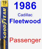 Passenger Wiper Blade for 1986 Cadillac Fleetwood - Premium