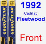 Front Wiper Blade Pack for 1992 Cadillac Fleetwood - Premium