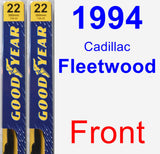 Front Wiper Blade Pack for 1994 Cadillac Fleetwood - Premium