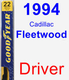 Driver Wiper Blade for 1994 Cadillac Fleetwood - Premium