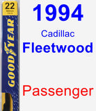 Passenger Wiper Blade for 1994 Cadillac Fleetwood - Premium
