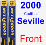 Front Wiper Blade Pack for 2000 Cadillac Seville - Premium
