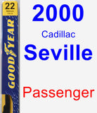 Passenger Wiper Blade for 2000 Cadillac Seville - Premium