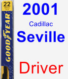 Driver Wiper Blade for 2001 Cadillac Seville - Premium