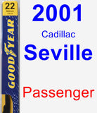 Passenger Wiper Blade for 2001 Cadillac Seville - Premium